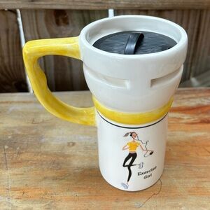 Exercise Girl The Girls The T Company Tall Coffee Mug with Twist Lid 10oz